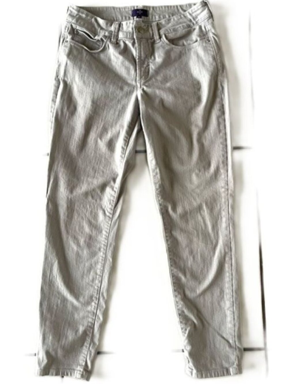 NYJD Not Your Daughters Pants Light Grey Jeans Size 6
